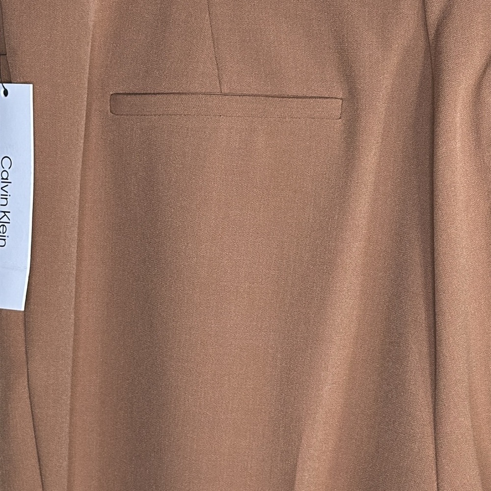 Calvin Klein Pants Brown Straight Leg High Rise in Sizes 8, 10, 14 16, - Picture 8 of 13
